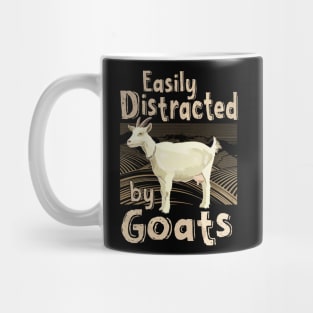 Goat Lover Easily Distracted by goats Mug